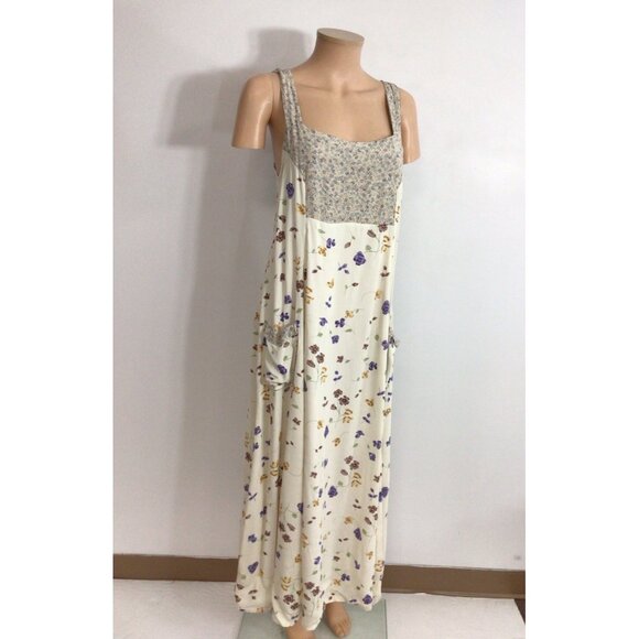 TT Mar Vintage Floral Dress Cottage Core Womens Medium - Picture 1 of 9